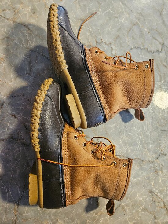 L.l bean fur lined leather boots (men\'s 8, fits like 8.5) main image 4